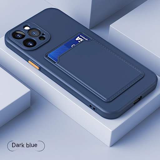 Title 3, Frosted Silicone Phone Case with Card Holder