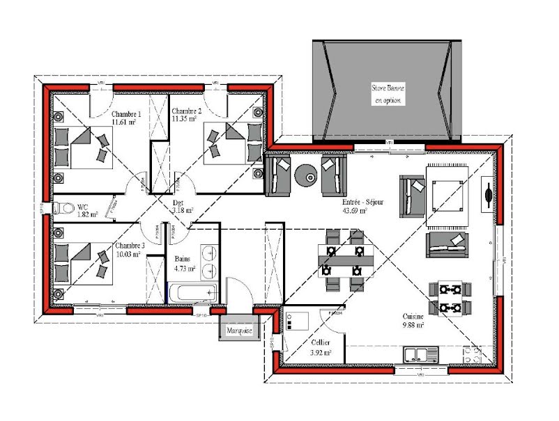 Vente maison neuve 4 pièces 100 m² à Salles (33770), 288 000 €