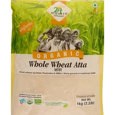 24L Mantra Organic Whole Wheat Atta 1 Kg