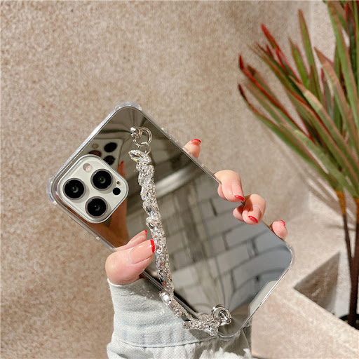 Title 1, Rhinestone Mirror Chain All-Inclusive Phone Cas...