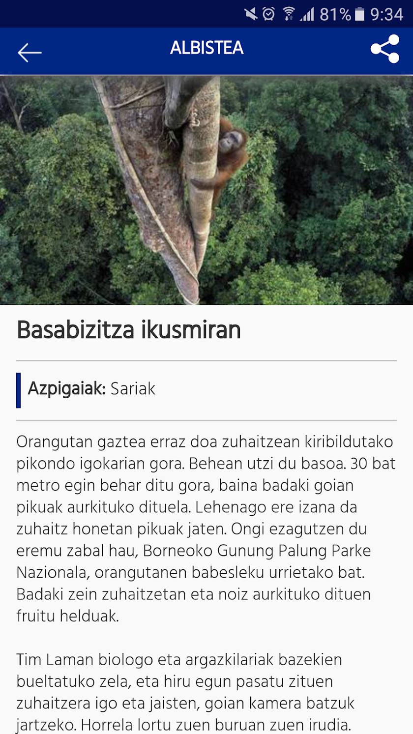 ZientziApp Screen 3