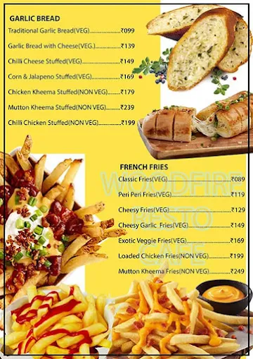 Woodfire Resto Cafe menu 