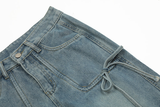 Title 7, Retro Fashion Punk Distressed Washed Overalls f...