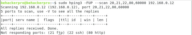 resultado-hping3-instalar-sudo-escaneo-ciberseguridad-behackerpro