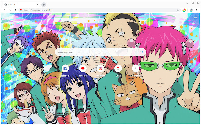 The Disastrous Life of Saiki K. New Tab