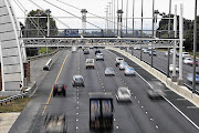 An e-toll gantry on the N1 highway in Johannesburg.