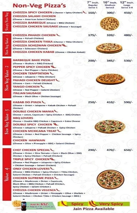 Cheezza Point menu 