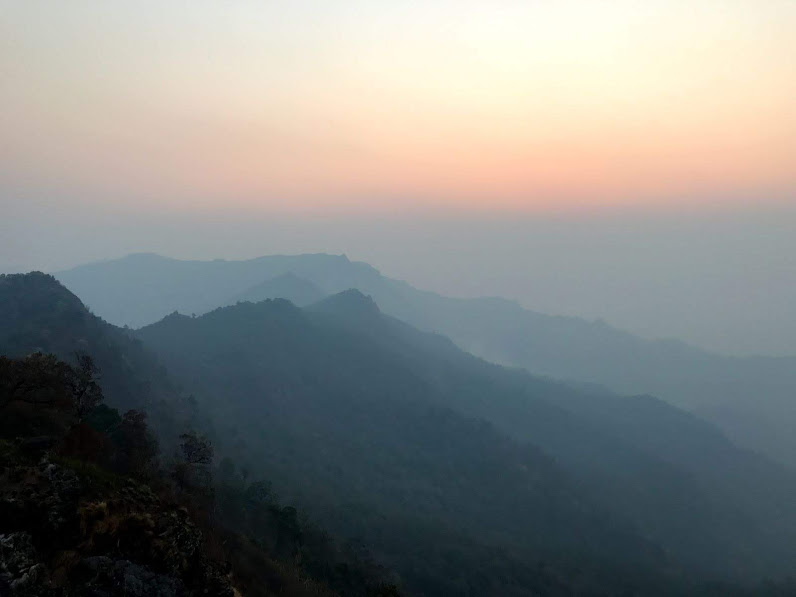 phu chi fa sunrise view of laos