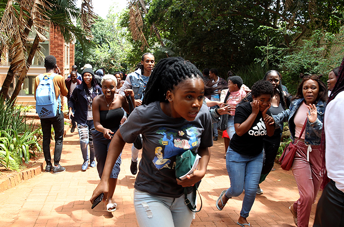 Chaos erupted at UKZN's Howard College campus on January 27 2020.