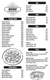 MJ's Eats menu 5