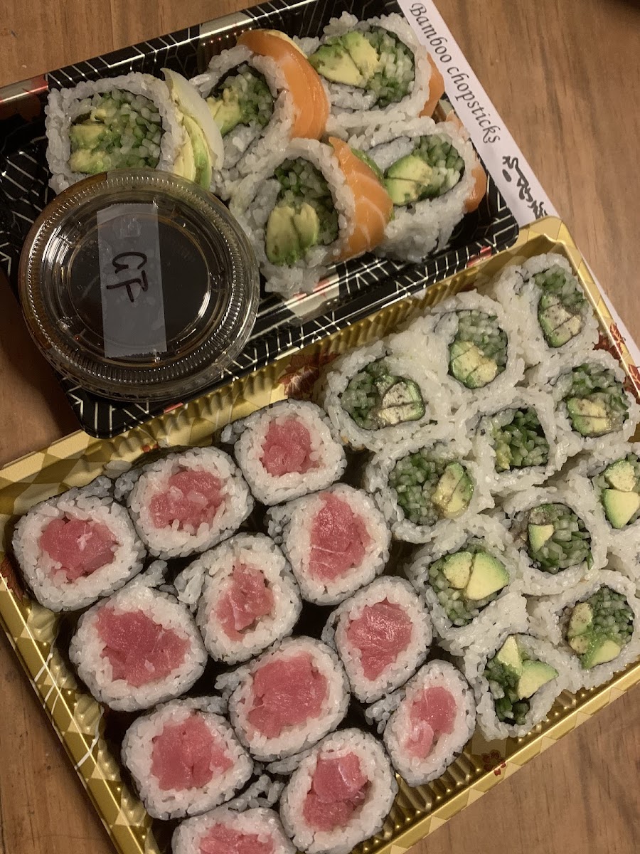 Gluten-Free at Sushi Kan Orleans