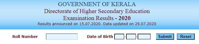 kerela Board Class 12th result