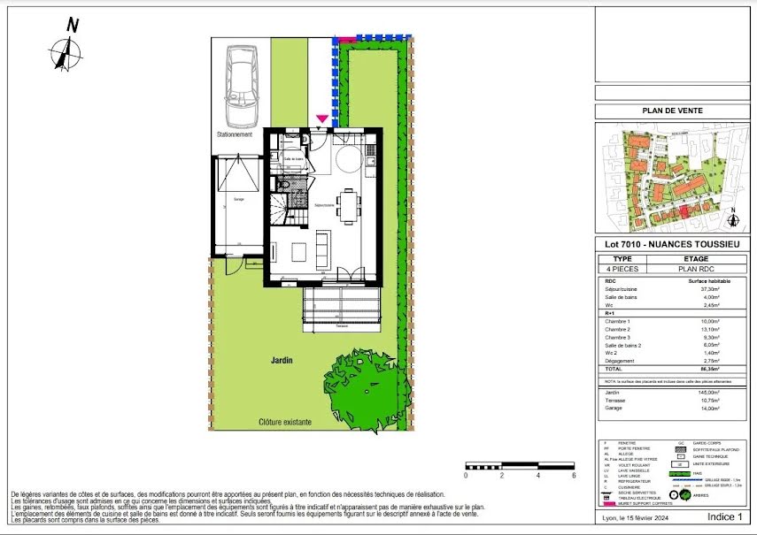 Vente maison 4 pièces 86 m² à Toussieu (69780), 384 000 €