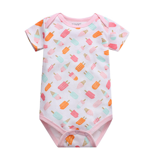 Title 13, Newborn Baby Triangle Romper Jumpsuit Summer Ba...