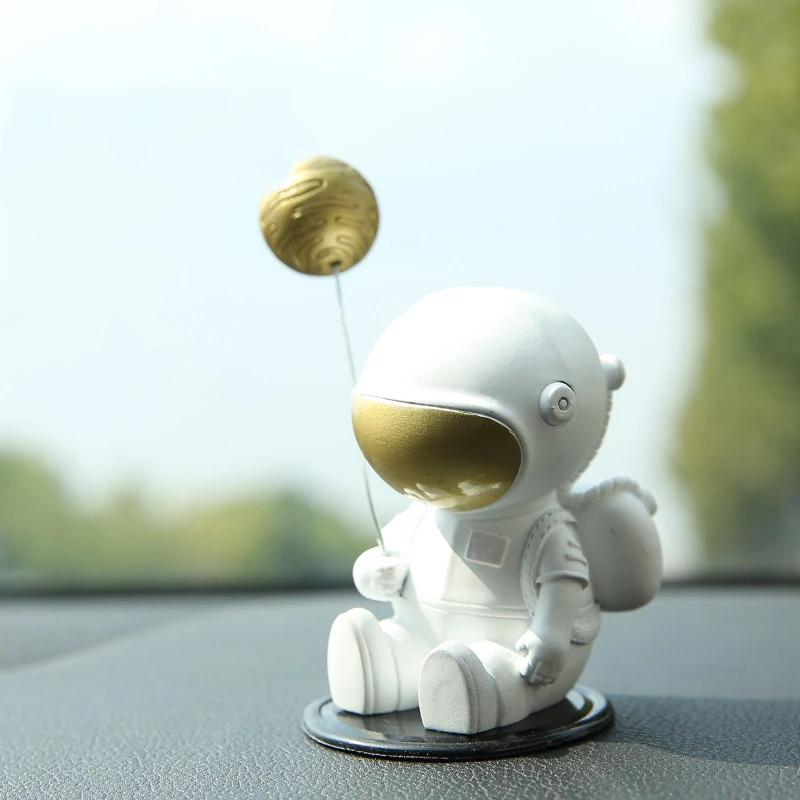 Astronaut Ruimtevaarder Model Auto Kleine Ornamenten, Leuke Auto Decoratie, Perfect Cadeau voor Ruimte Liefhebbers en Verzamelaars