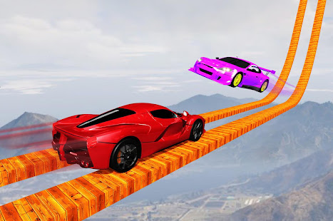 Longest Tightrope Mega Ramp Car Racing Stunts Game Зависит от устройства APK + Мод (Бесконечные деньги) за Android