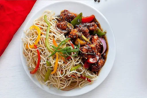 Black Pepper Honey Chicken Noodles