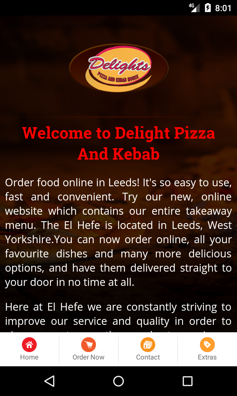 Delight Pizza And Kebab Screen 2