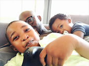 Black Coffee with his kids.