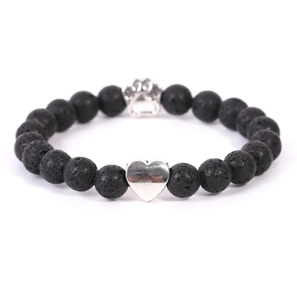 Tijgeroog & Indiase Onyx Hondenpoot Armband