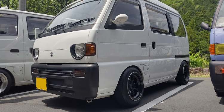 エブリイバンの51エブリィ&51キャリィ・#DE51#51エブリィ#旧車#シャコタン・YouTube　パンドラワークス・月下美人・合同ツーリング🎶・DE51Vに関するカスタム事例の投稿画像15枚目