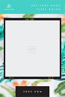 Blank Shop Floral Frame - Pinterest Pin item