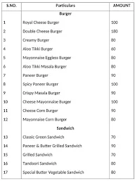 Krishna Fast Food Corner menu 1