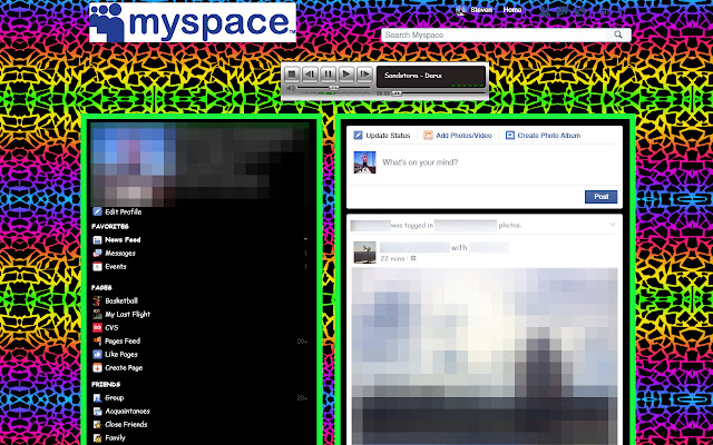 Myspace-ify chrome extension