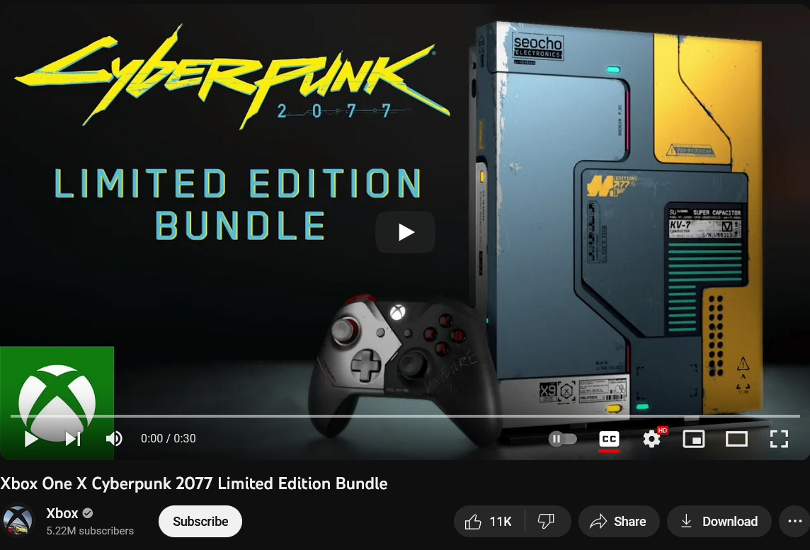 Cyberpunk 2077 themed Xbox Consoles