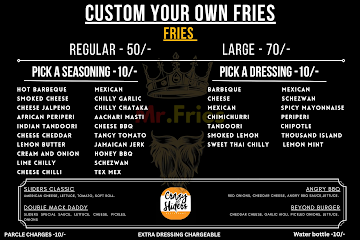 Mr.Fries menu 