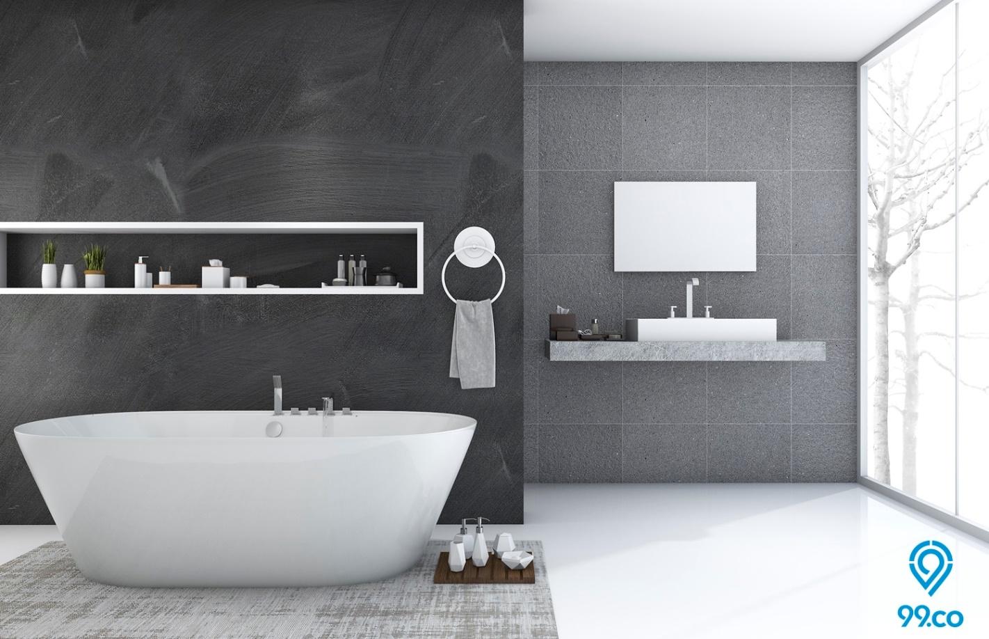 13 Contoh Keramik Kamar Mandi Minimalis 2022 13 Contoh Keramik Kamar Mandi Minimalis 2022