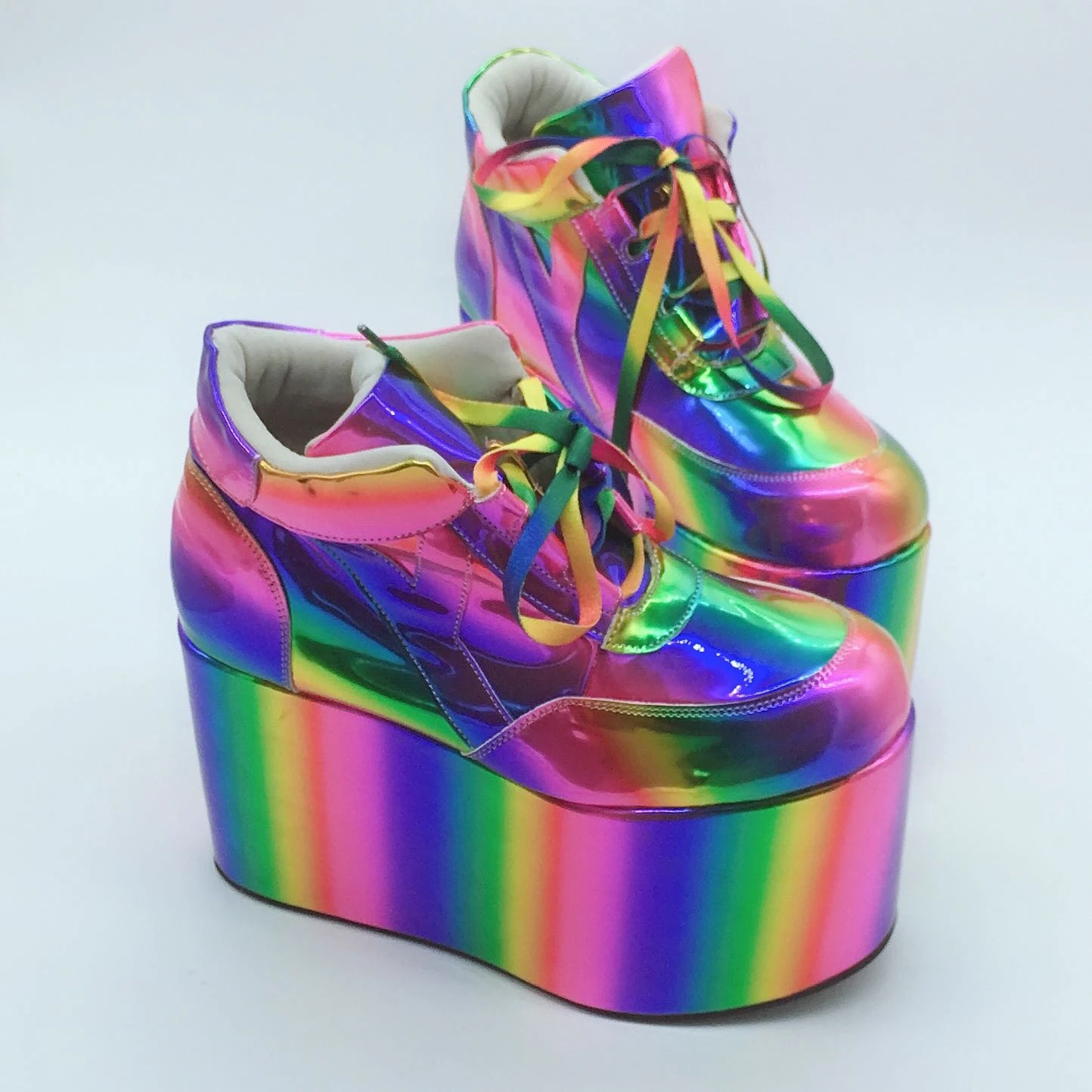 Title 8, Regenboog casual schoenen met dikke sponszool v...