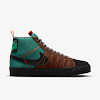 sb zoom blazer mid premium noble green / white / safety orange / black