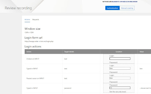 WithSecure Elements VM Web Scan Recorder