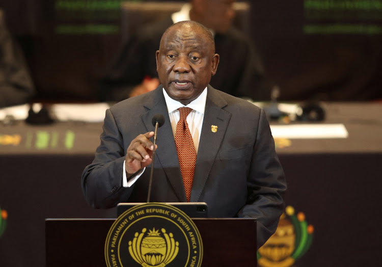 President Cyril Ramaphosa delivers his 2023 state of the nation address in Cape Town on February 9 2023. Picture: ESA ALEXANDER/Reuters