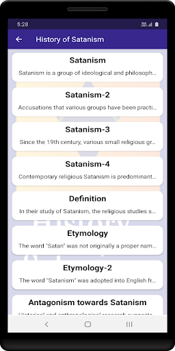 Screenshot History of Satanism