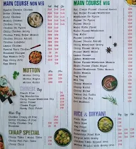 Chawla's 2.0 menu 1