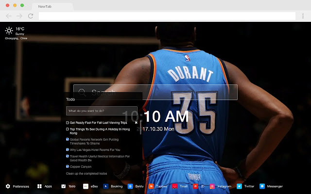 Kevin Durant HD Wallpapers Basketball New Tab