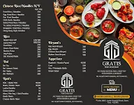 Gratis Fine Dine Bar menu 1