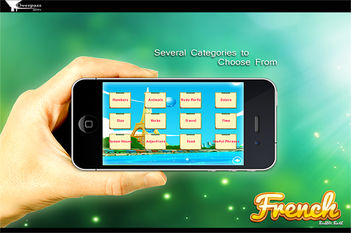 Screenshot Learn French Bubble Bath Game