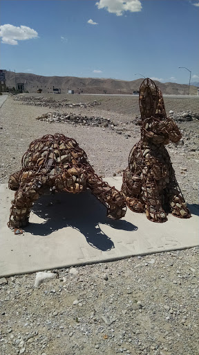 Tortoise and the Hare Rock Display