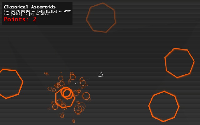 Asteroids - Classical Asteroid Game, Improved