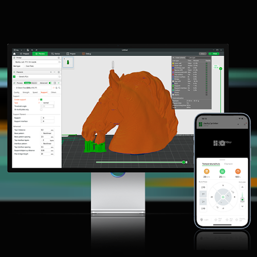 Use Bambu Studio and Bambu Handy for flexible control over you Bambu Lab 3D Printer