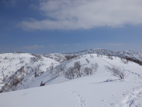 上谷山が近くに見え