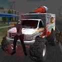 Icon Truck Driving Zombie Road Kill