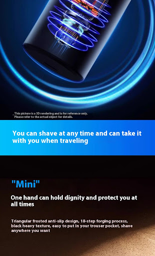 Title 7, Mini Prenosni Električni Brijač na Punjenje Kom...