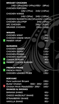 AFC - Arabian Fried Chicken menu 1