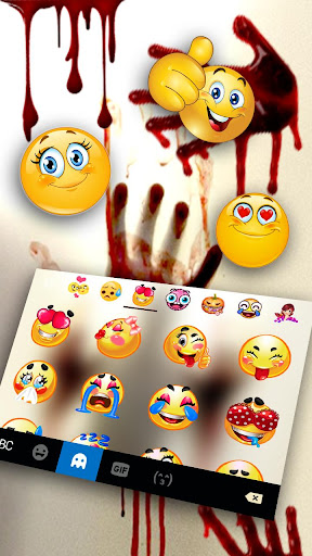 Horror Bloody Hands Keyboard Theme