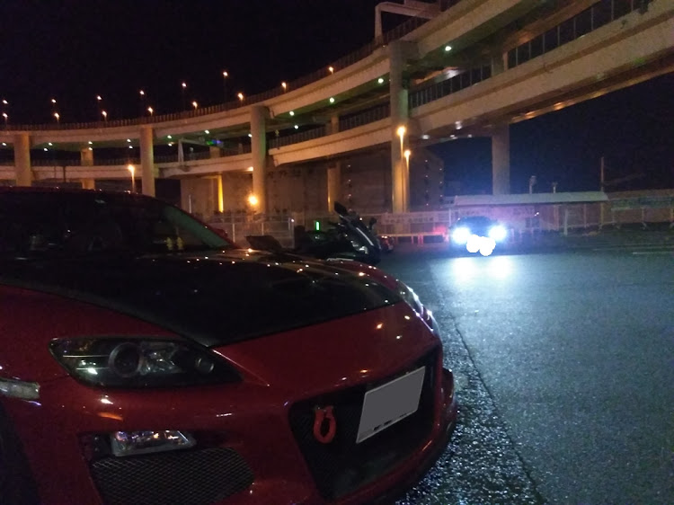 RX-8の大黒PA・夜大黒・大黒のレストランは21時まで・楽しかったに関するカスタム事例の投稿画像5枚目