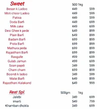 Murthal Desi Ghee Paratha menu 1